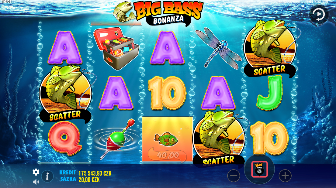 Bigger Bass Bonanza — игровые барабаны с рыболовными символами